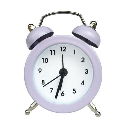 Clearance Now! Retro Loud Alarm Clock Double Bell Mechanical Key Wound Pointer Silent Alarm Night Clocks Decor Light Clock P8A4 Cl Bedside P7P2