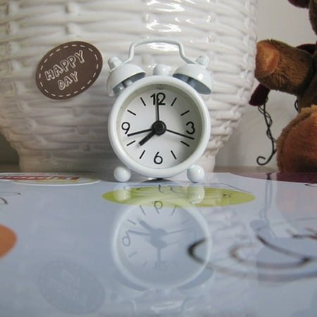 Clearance under $5 FAMTKT Cute Mini Metal Small Alarm Clock Electronic Small Alarm Clock, Home Accessories