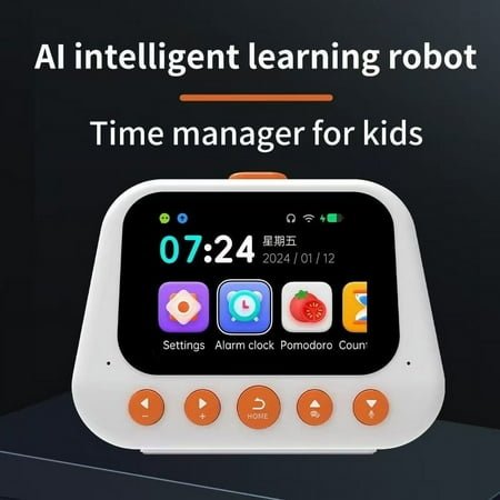 COM1950s Kids Alarm Clock- Ok To Wake Clock for Kids,Powered Kids Smart Voice Alarm Clock Wake Up To and Learning the Intelligent Kids Voice Alarm Clock Nurturing Little Minds One Wake-Up