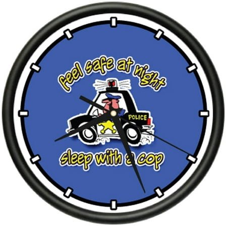 COP Wall Clock policeman feel safe sleep with gift