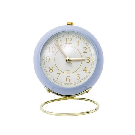 Cute Alarm Clock Battery Operated Vintage Alarm Clock(Purple)