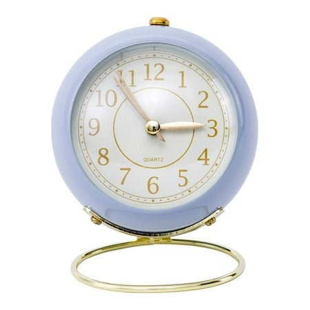 Cute Alarm Clock Battery Operated Vintage Alarm Clock(Purple)