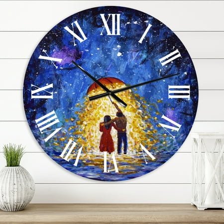 Designart 1 in French,Country Wall Clock