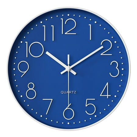 DESIGNICE Wall Clock,Elegant Timepiece Modern Wall Clock,Silent Operation Bathroom Clock,Style1,8In