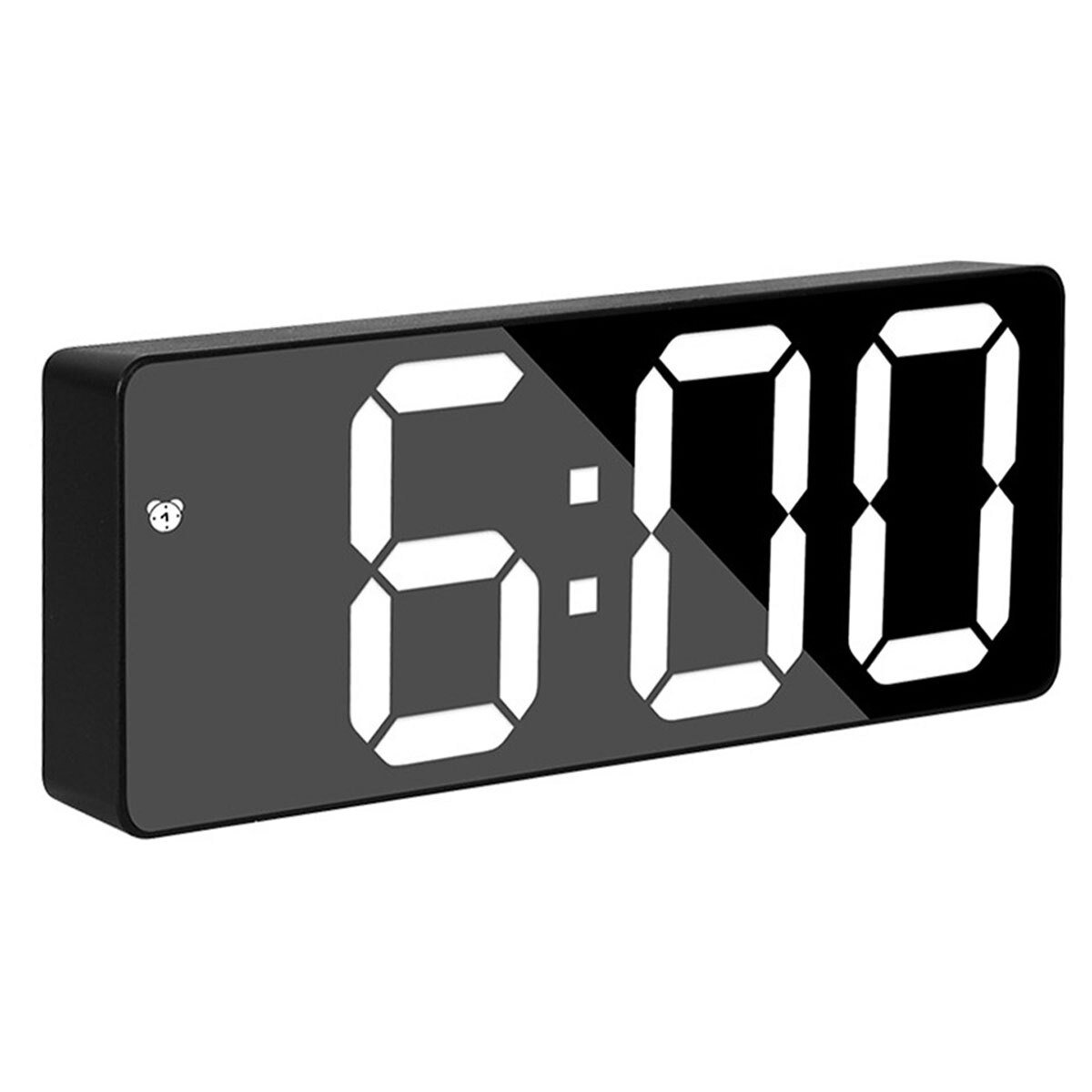 Digital Alarm Clock LED Electronic Clock w/Snooze Time Date USB/Battery Powered