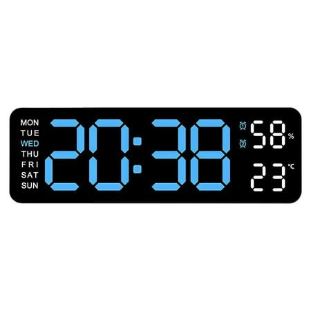 Digital Alarm Clocks,Large Big Numbers Cute clocks for Bedrooms,college dormitories,Teens,Modern Décor Plug in Clock with USB Charger Port Adjustable 3-Levels volume,Hanging and Standing 2 in 1