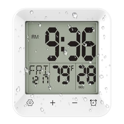 Digital Shower Clock with Temperature