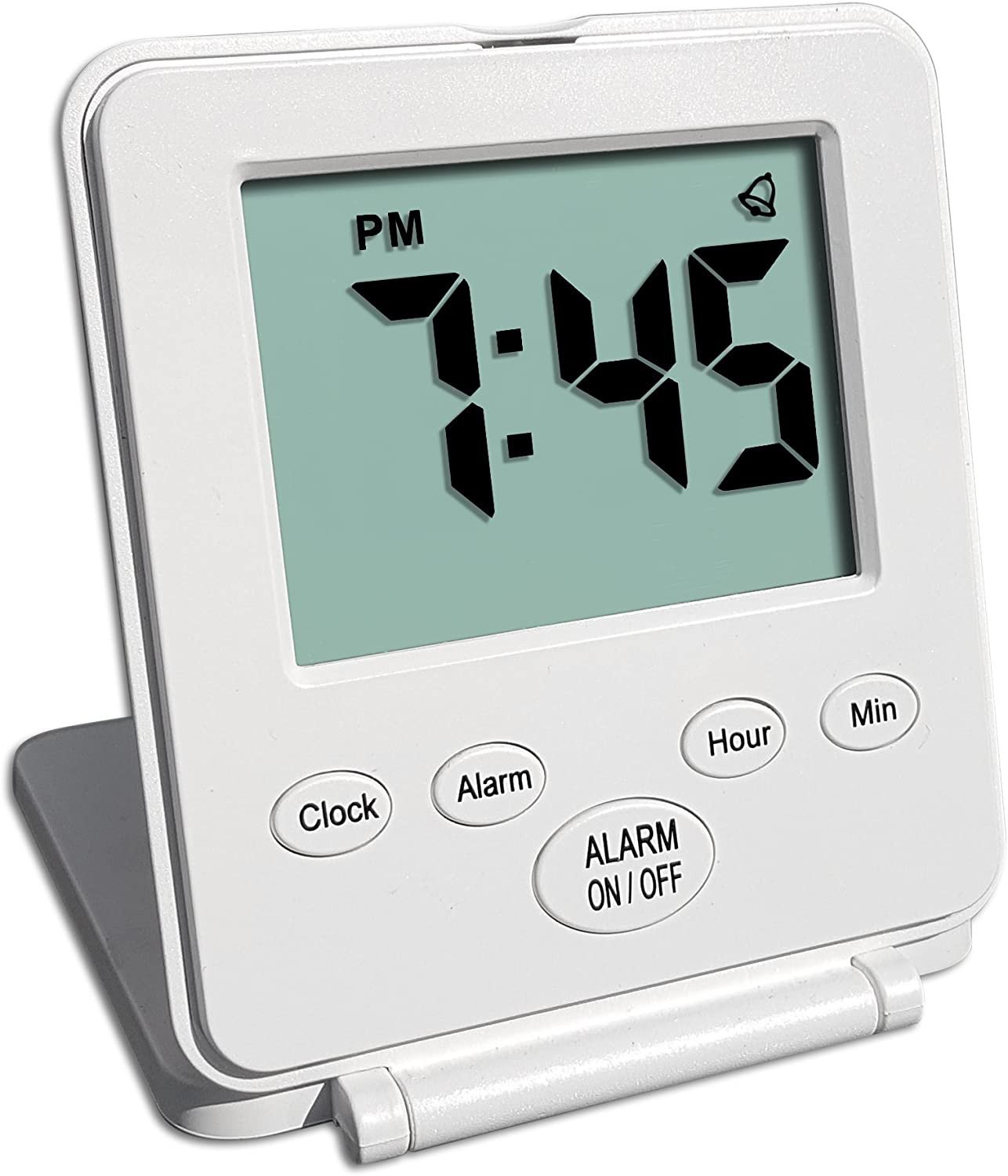 Digital Travel Alarm Clock - No Bells, No Whistles, Simple Basic Operation, Loud