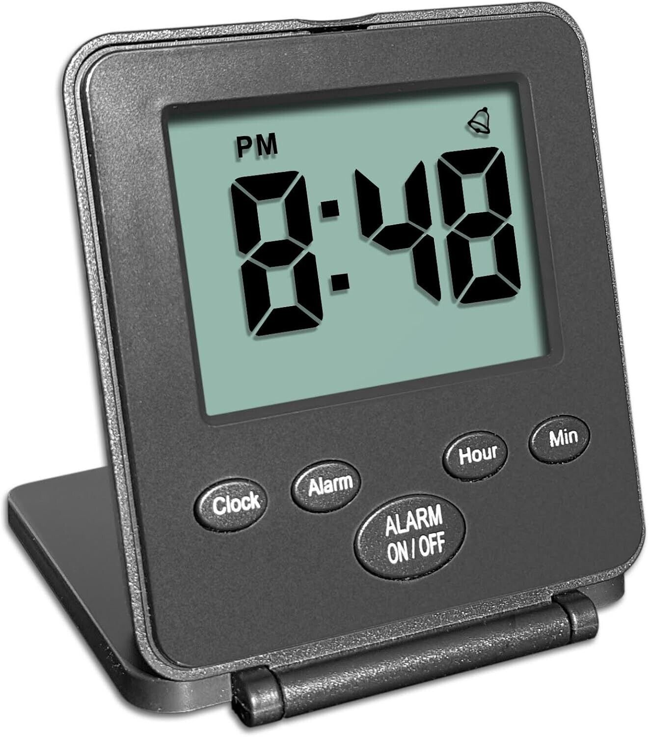 Digital Travel Alarm Clock - No Bells, No Whistles, Simple Basic Operation, Loud