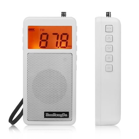 Digital Tuning AM FM Pocket Radio, EEEkit LCD Battery Operated Portable Radio with Loud Speaker/Sleep Timer/Alarm Clock