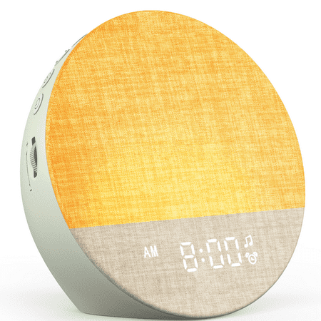 Dreamegg Sunrise Alarm Clock with Sound Machine for Sleep, White Noise Machine with Wake Up Light for Bedrooms,Green