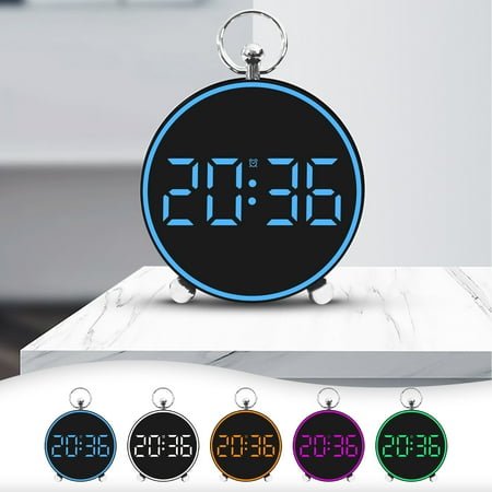 Electronic Clock,Digital Alarm Clock,Led Display Clock,Dual Temperature Display,Modern Plastic Design,Home Bedroom Clock,Wake-Up Alarm,Energy-Saving Backlight for Office/travel,NCHKUN
