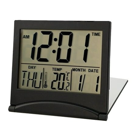 Electronic Clock Ultra-thin Travel With Date And Temperature Alarm Clock Home Decor Art DIY Ornament Room Decoration