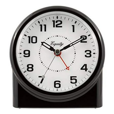 Equity by La Crosse 14080 Analog Night Vision Alarm Clock, Pack of 1, Black