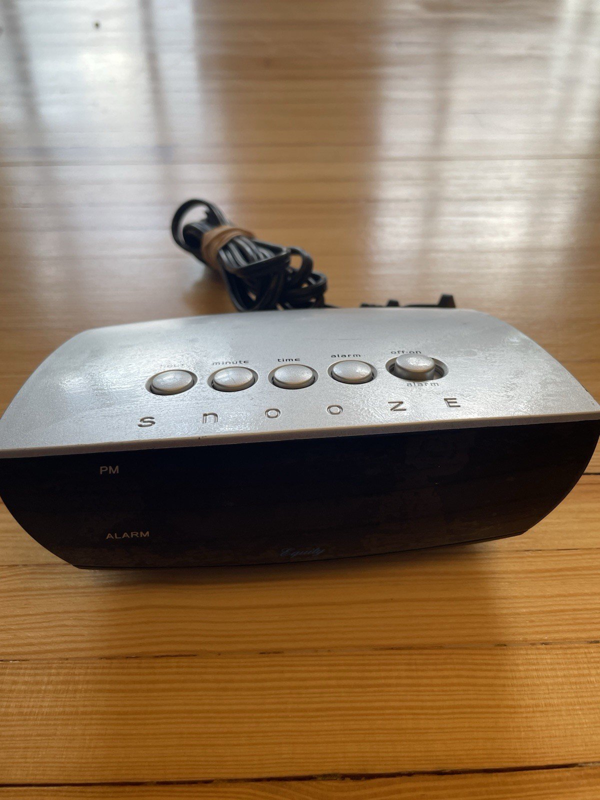 Equity by La Crosse 75903 0.9" Blue LED Digital Desktop Alarm Clock