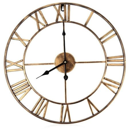 European-Style Wall Clock Simple Living Room Iron Mute Digital Pocket Watch Creative Jifeng Clock Cross-Border Clock