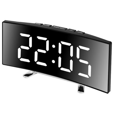 fankhu Creative Digital Alarm Clock 6inch Large Display Smart Alarm Clock Snooze Night Mode Mute for Home Office Dormitory