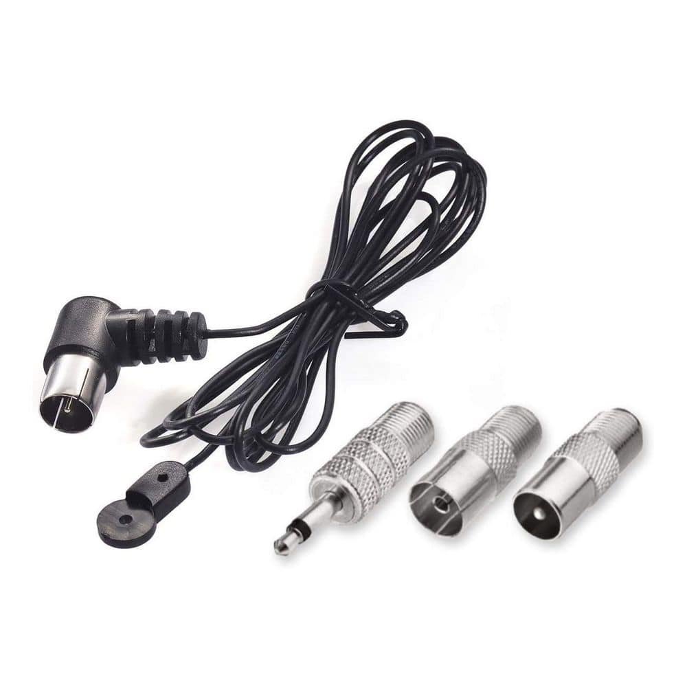 FM Antenna 75 Ohm UNBAL with Universal Connector for Indoor Radio Bluetooth...