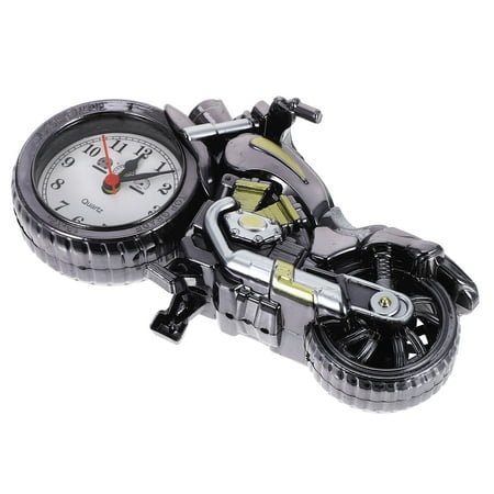 FRCOLOR Motorcycle Clock Decor Novelty Alarm Clock 1Set Perfect for Home Office