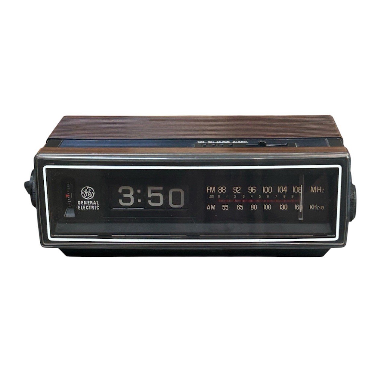 GE General Electric 7-4305B Vintage Alarm Clock Radio Flip Clock Rolling Numbers