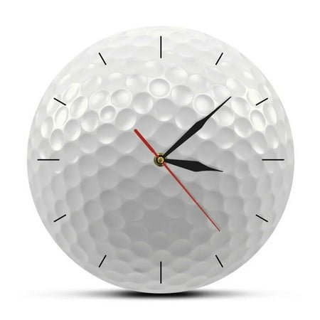 Golf Ball Green Oxygen Light Friendship Sport Wall Clock Club Decor Noble Sport Printing Wall Clock For Living Room Golfer Gift