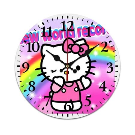 Hello Kitty Y2K wall clocks battery operated decorative 34cm/13.39in