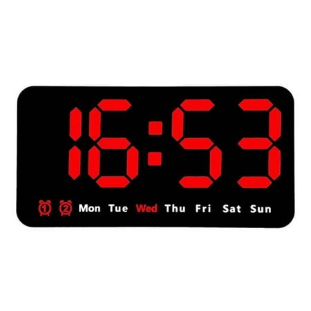 High-definition LED Display Alarm Clock with Temperature for Home and Office