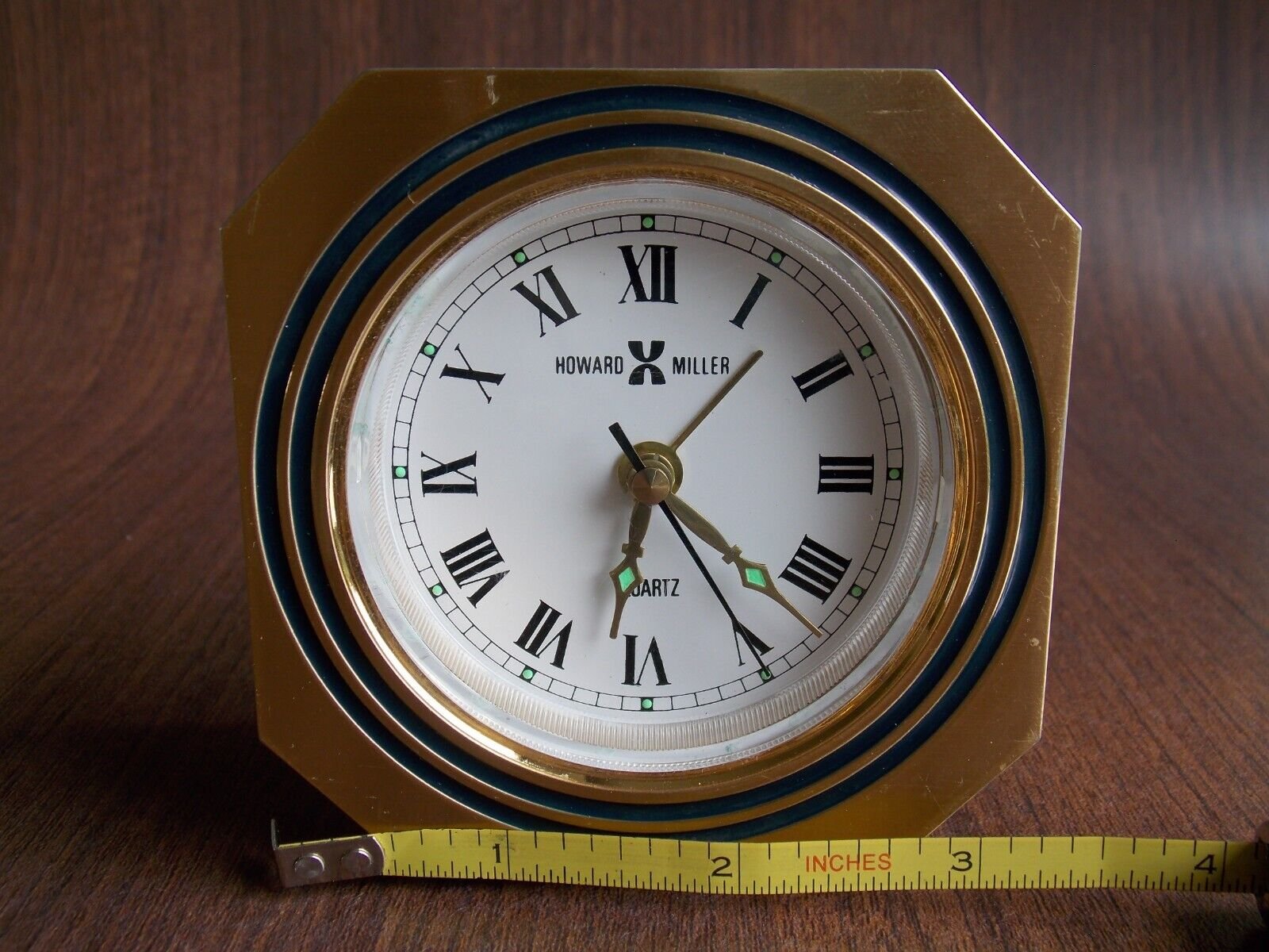 Howard Miller model Brass Desk alarm Clock Works
