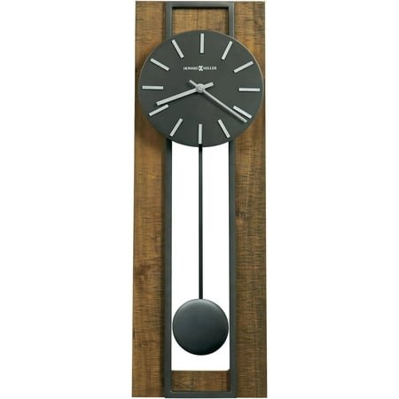 Howard Miller Zion Pendulum Wall Clock – Modern Home Decor Clock Stunning Battery Operated Quartz Timepiece Ideal for Living Rooms Kitchens Offices & Outdoor Spaces Elegant Wall Decor