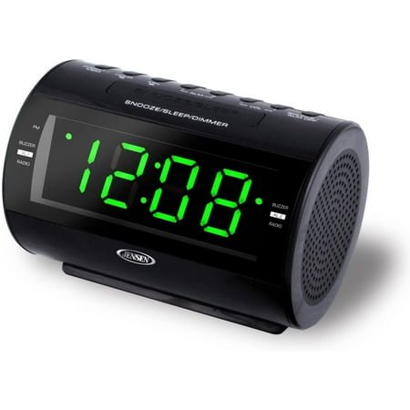 HYKE JCR-210 AM/FM Digital Dual Alarm Clock Radio with Nature Sounds