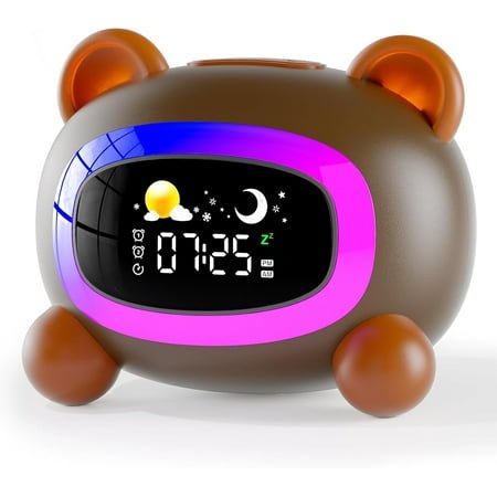 HYKE Ok to Wake Clock for Kids, Sp Training Clock for Toddlers, ldren's Sp Sound u200bMane with Night Light, Kids Alarm Clock for Bedroom,Birthday Gift for Boys Girls