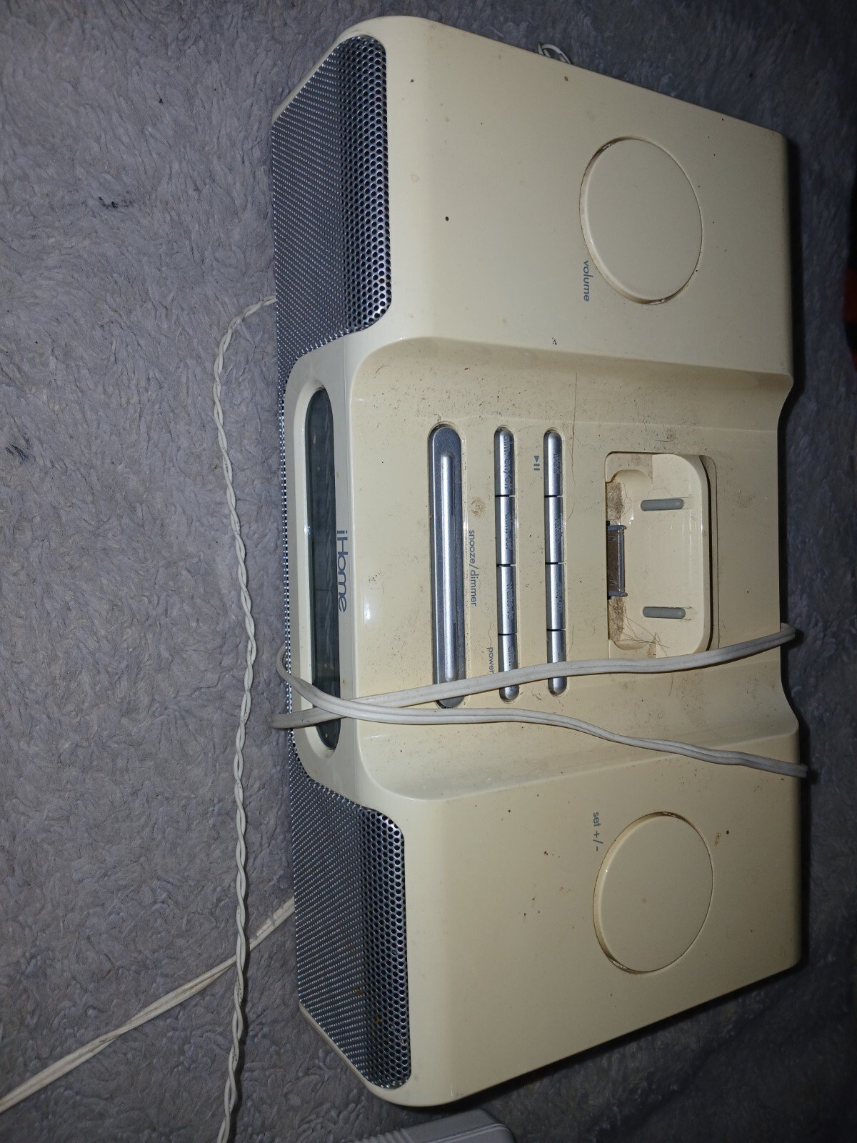 iHOME IH5 Alarm Clock Radio Apple IPOD Home Stereo Iphone Ipad Stereo Classic