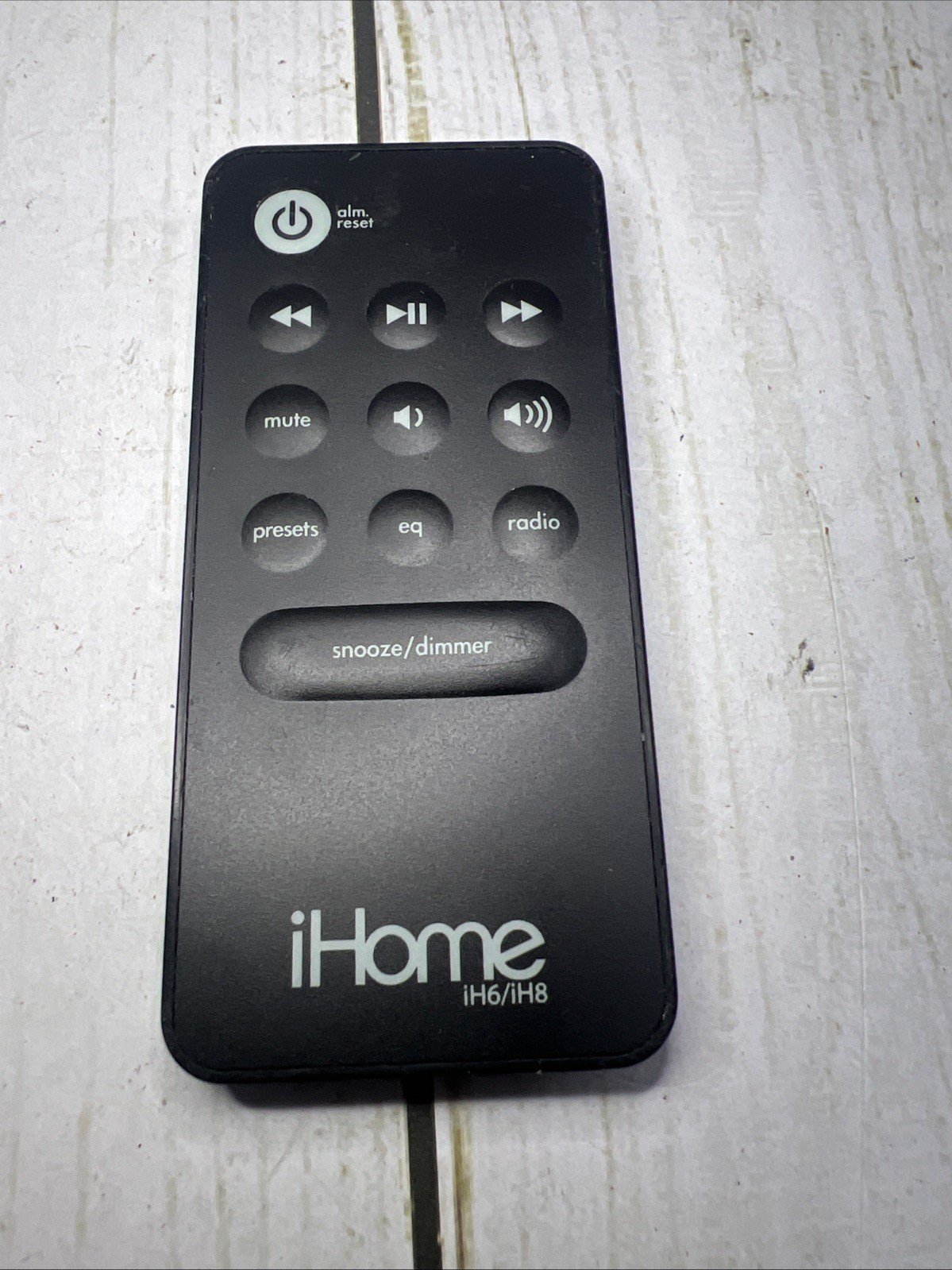 iHome iH6 iH8 Black Wireless Clock Radio Portable Speaker Remote Control*R45*