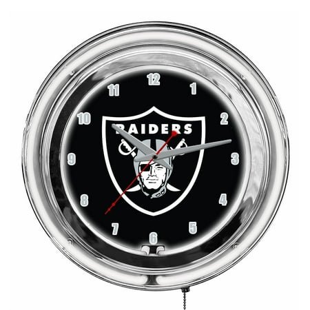 Imperial Las Vegas Raiders 14'' Neon Clock
