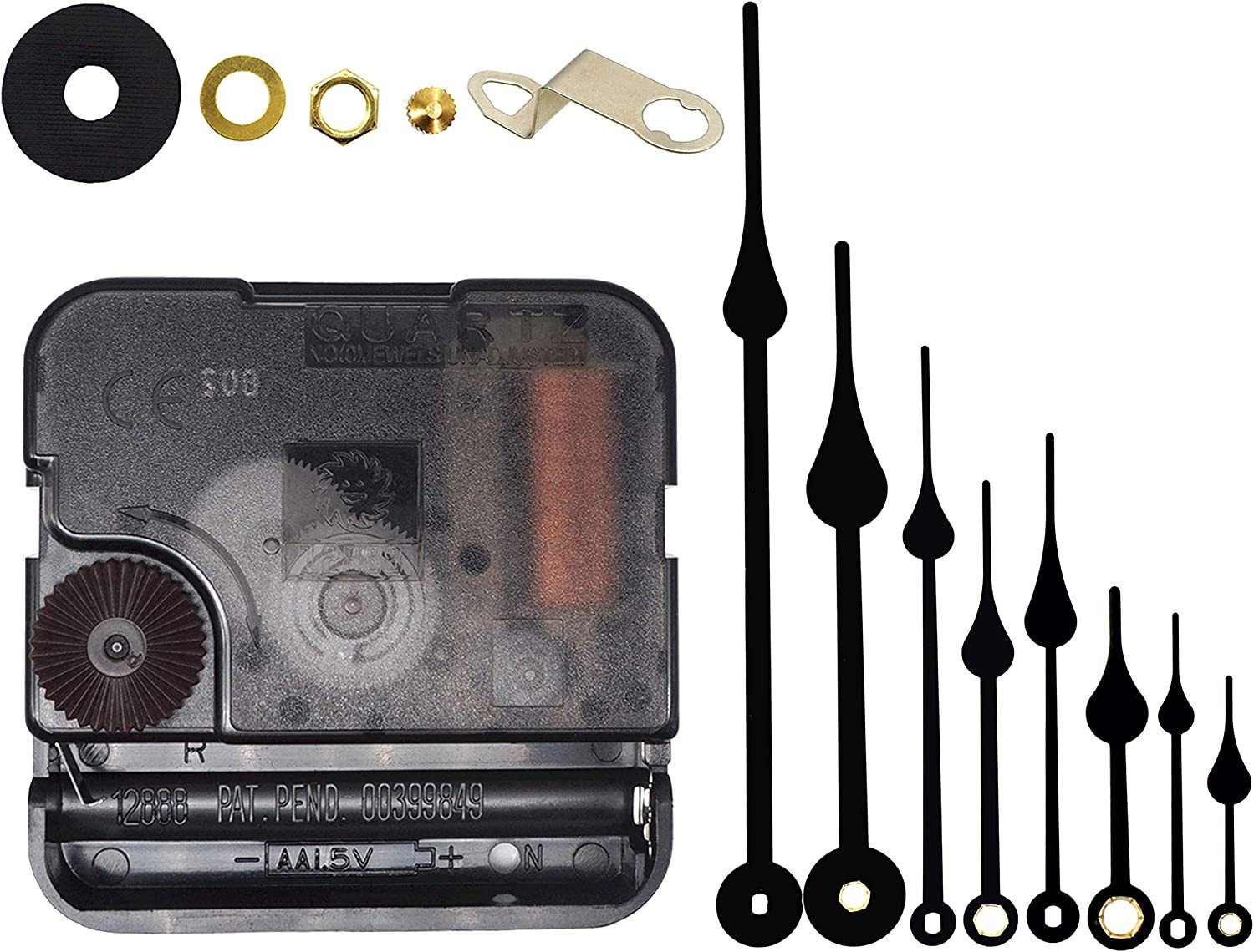 Include Hands Quartz DIY 12888 Wall Clock Movement Mechanism Battery Operated DI