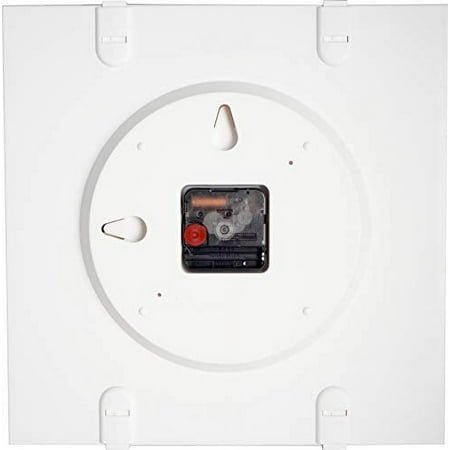 ISHIWA 12-inch Modern Contemporary Square Non-Ticking Wall Clock Convex Glass Lens Home Decor (W40450-BW)