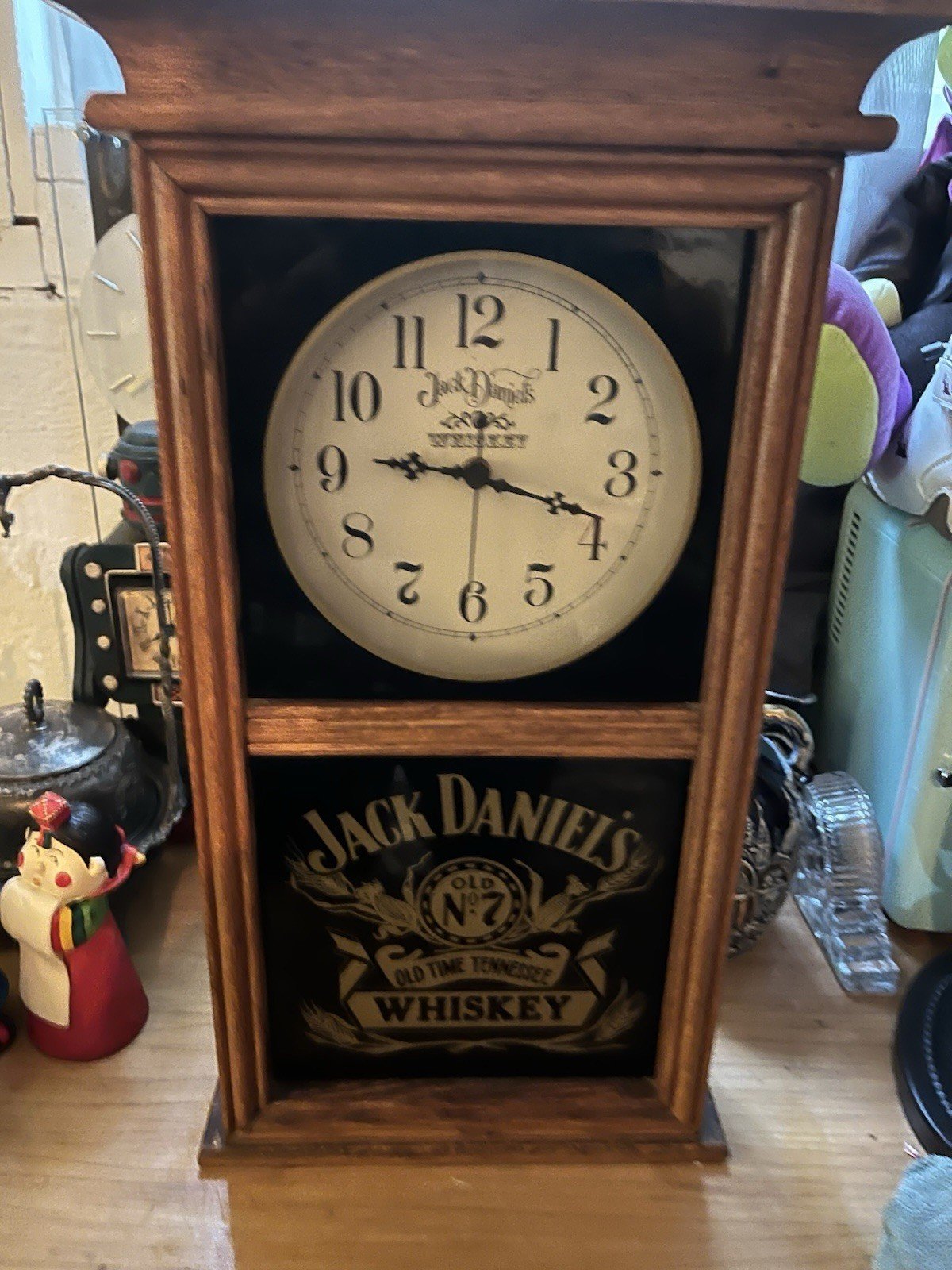 Jack Daniels Vintage Wall Clock Old NO.7 Old Time Tennessee Whiskey Rare Works