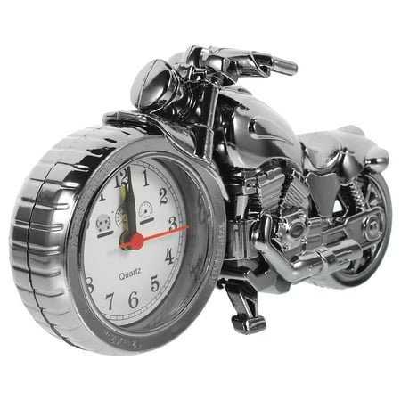 Kid Alarm Clock Minibike Motorcycle Alarm Clock Black Gold Motorcycle Clock Motorbike Vintage Clock Office Student