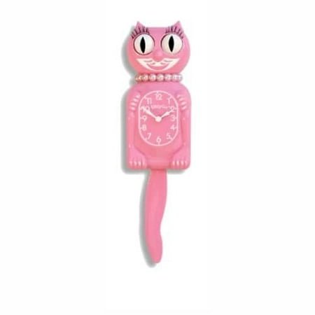 Kit Cat Clock Ltd Edition Pink Satin Kitty 12 3/4 Inches