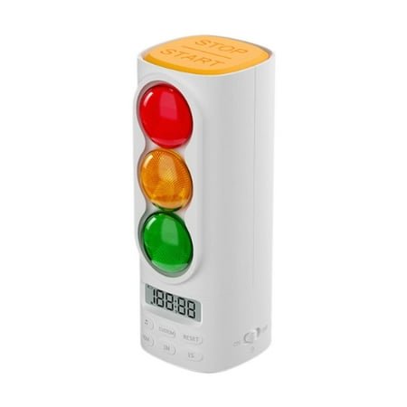 kowaku Traffic Light Visual Timer No Ticking Baking Alarm Clock for Game Study Exam