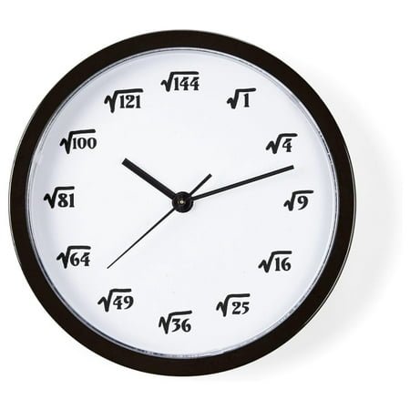 LcXctD Square Root Unique Decorative 10 Wall Clock