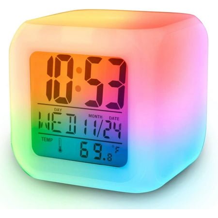 Light Up Color Change LED Digital Alarm Clock