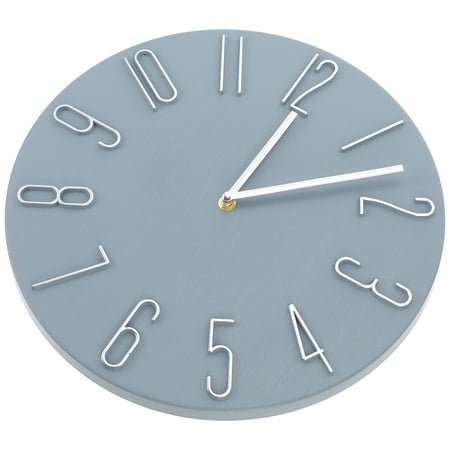 LOLIPPYY Silent Wall Clock Non Ticking 1Pcs 35X0.8In Dark Grey Round Plastic For Living Room