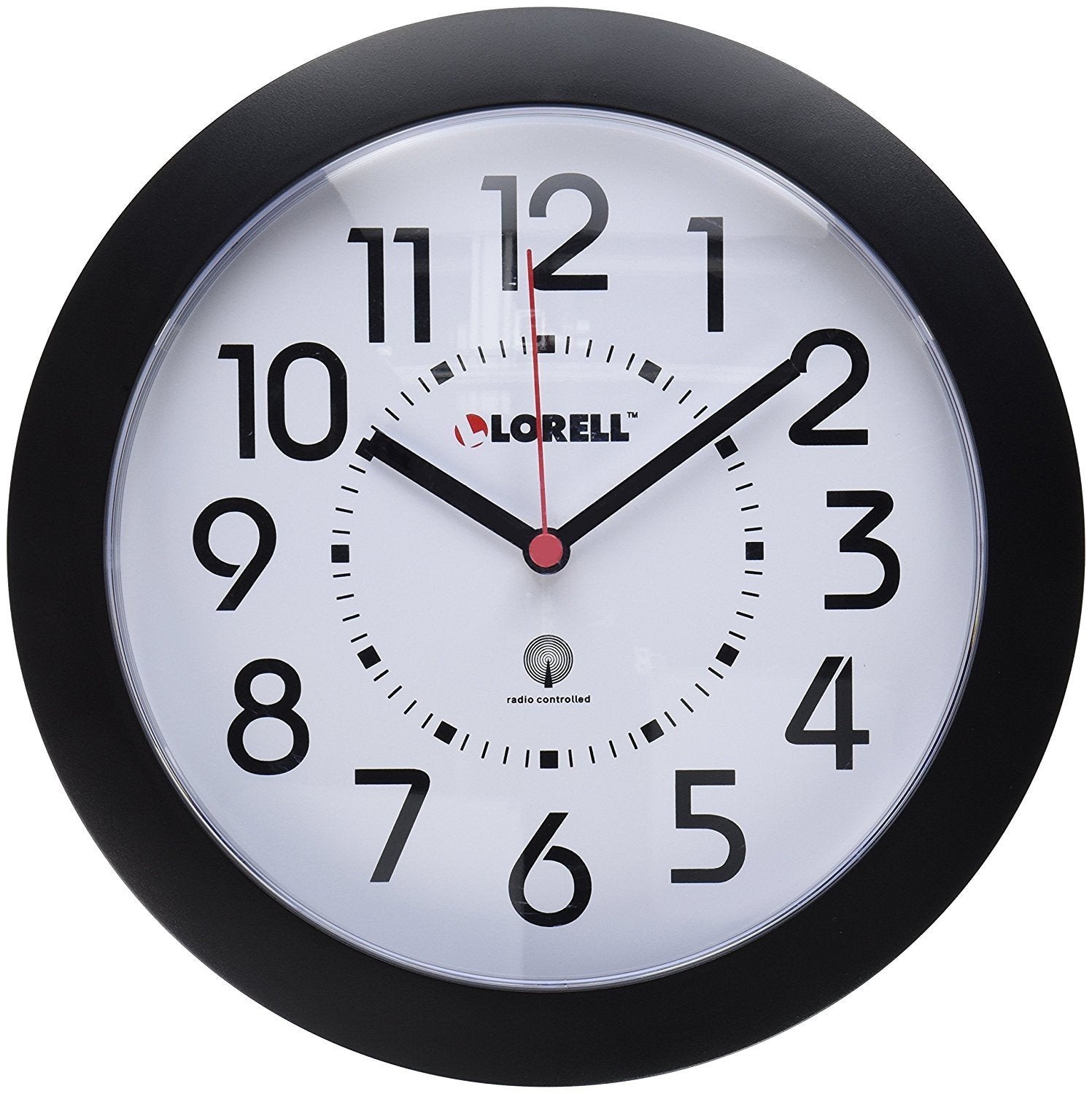 Lorell Radio Controlled Wall Clock Digital Quartz Atomic (HD-1688) Self Setting