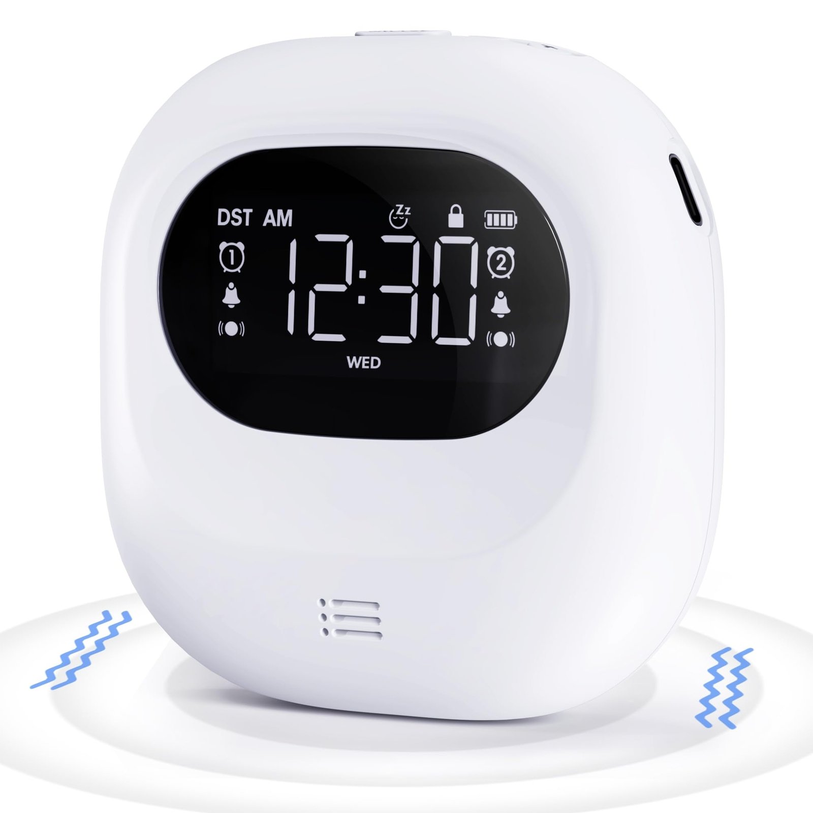 Loud Vibrating Alarm Clockbattery Powered Vibrating Bed Shaker For Heavy Sleeper