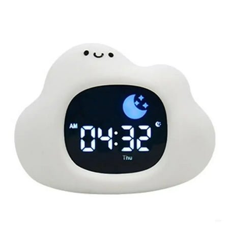 LX0C Silicone Animal Alarm Clock Features A Gentle Night Light And Touch Control