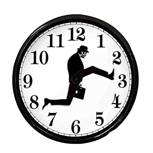 Ministry of Silly Walks Clock, Silly Walk Wall Clock, A Interesting Wall Clock for Bedroom Kitchen Living Room