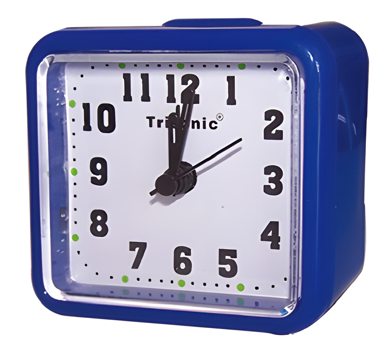 Mini Travel Alarm Clock Battery Operated Small Quartz Analog 12 Hour Tabletop