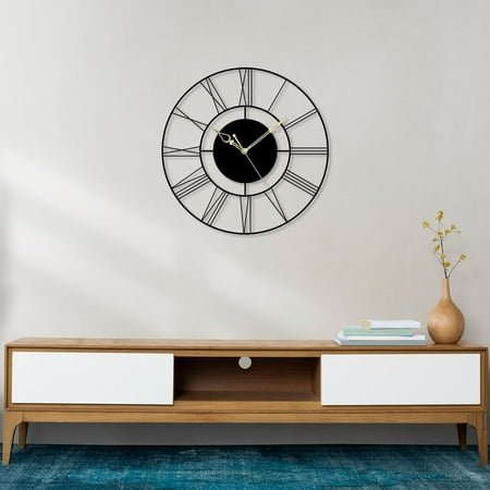 Modern Simplest Roman Design Metal Wall Clock for Drawing Room Living Room