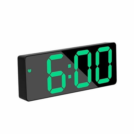 MOQIN Small Digital Alarm Clock for Bedrooms Bedside - Plug in Electric Clock Large Big Numbers Display Battery Backup for Desk Table, Compact Clock for Bedrooms, Bedside, Desk